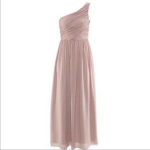H&M dusty rose Grecian gown maxi dress. Bridesmaid prom flowy chiffon wedding